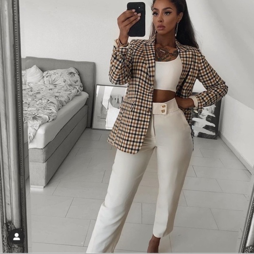 ZARA WAIST DETAIL PANTS